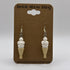 Ice Cream Cone Earrings made from LEGO Parts