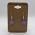 Purple Star Earrings made from LEGO Parts