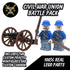 Custom Union Army Civil War Battlepack with Cannon and 2x Union Soldier Minifigures - Bricks At War