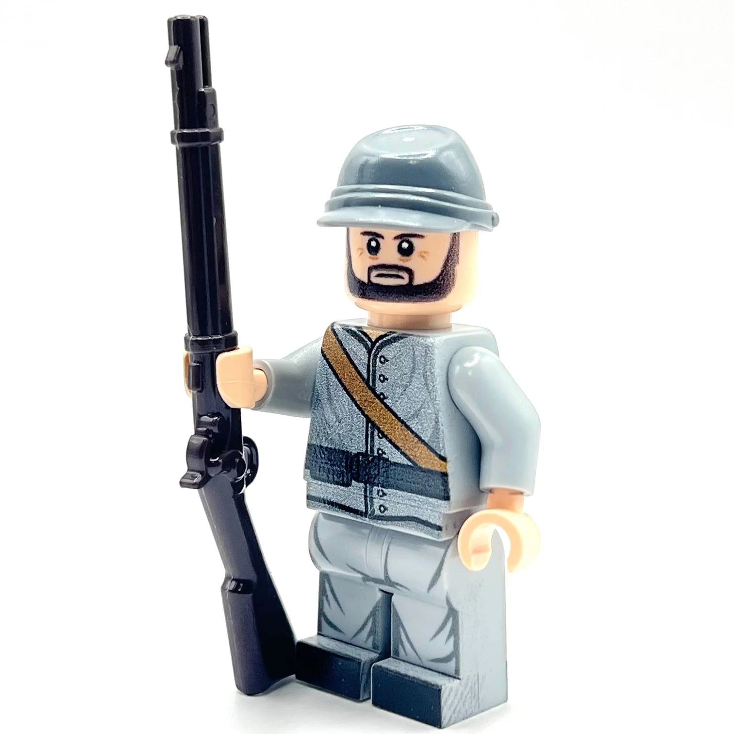 Custom Confederate Soldier Minifig made using LEGO parts - Bricks At War