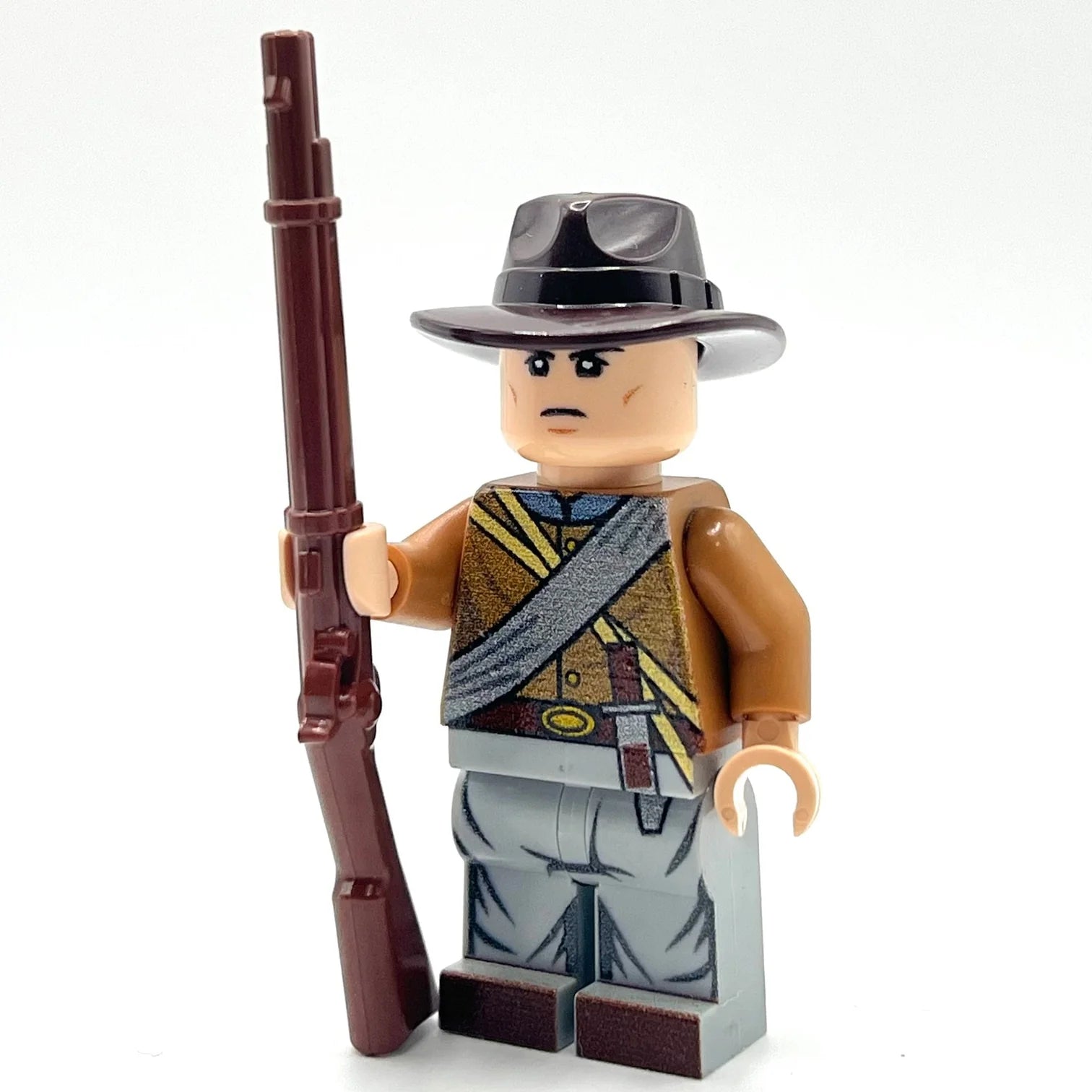 Custom Confederate Rifleman Minifigure - Bricks At War