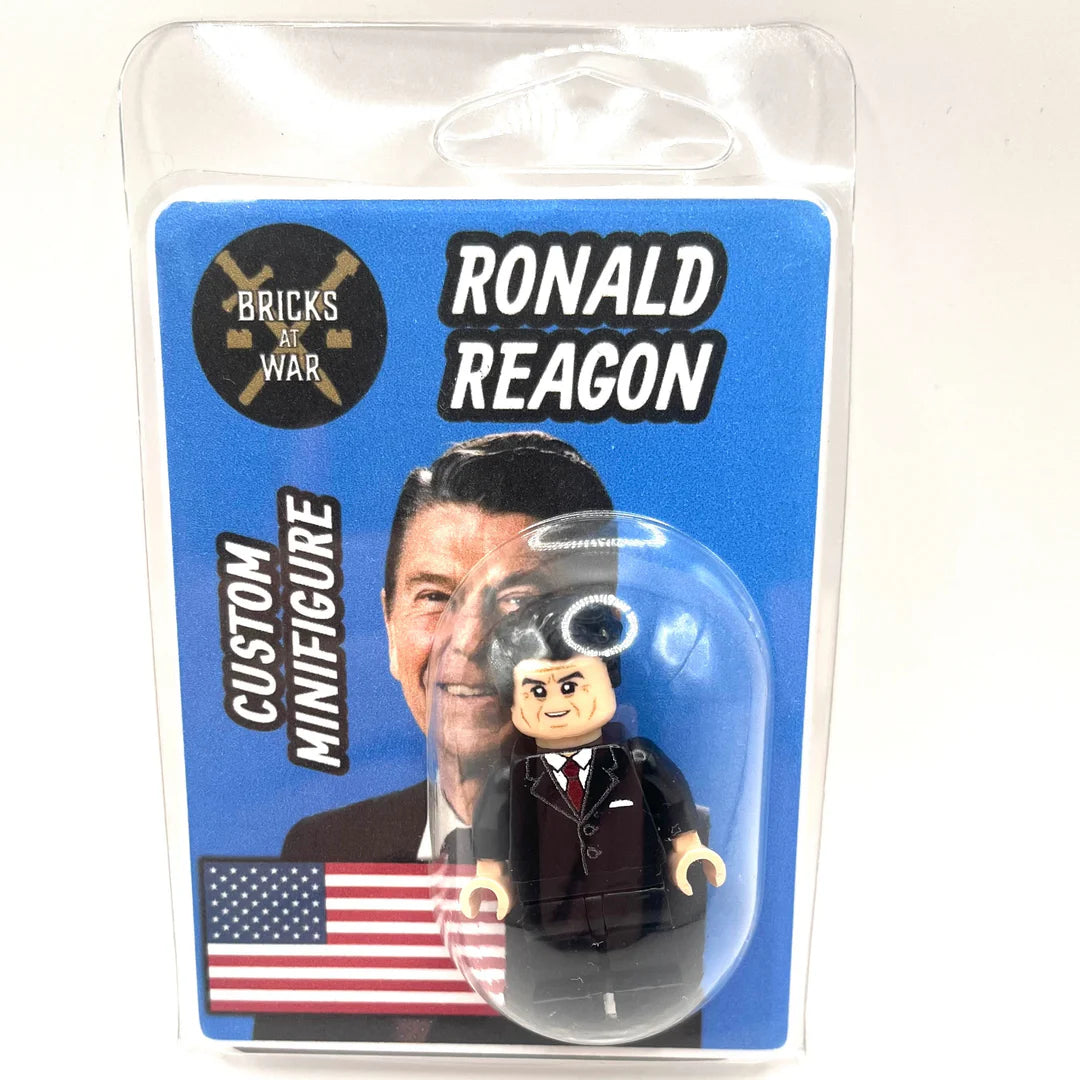 Custom Ronald Reagan Minifigure - Bricks At War