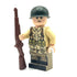 Custom WWII American Rifleman Soldier Minifig made using LEGO parts - Bricks At War