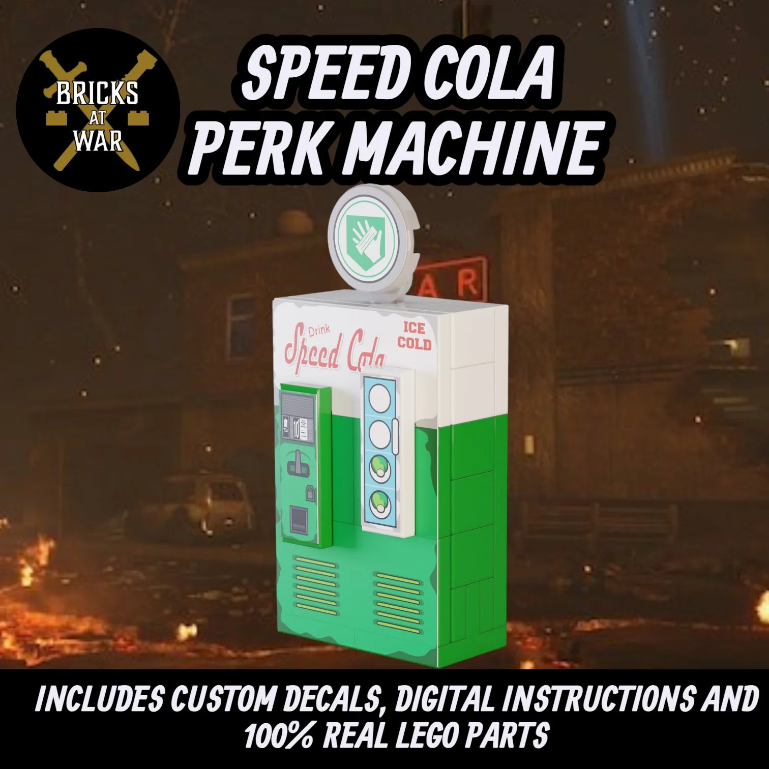 Speed Cola Perk Machine Custom Kit - Bricks At War