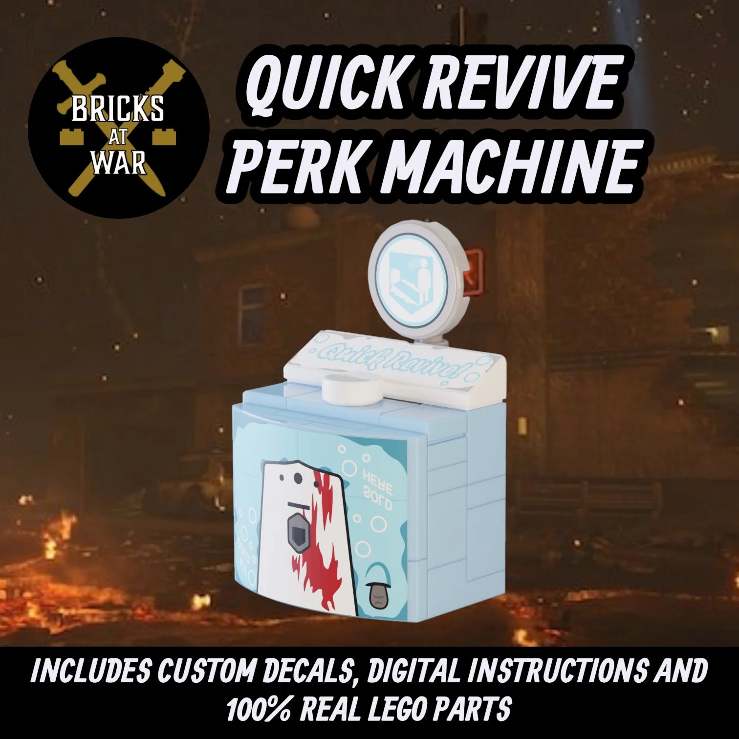 Quick Revive Perk Machine Custom Kit - Bricks At War