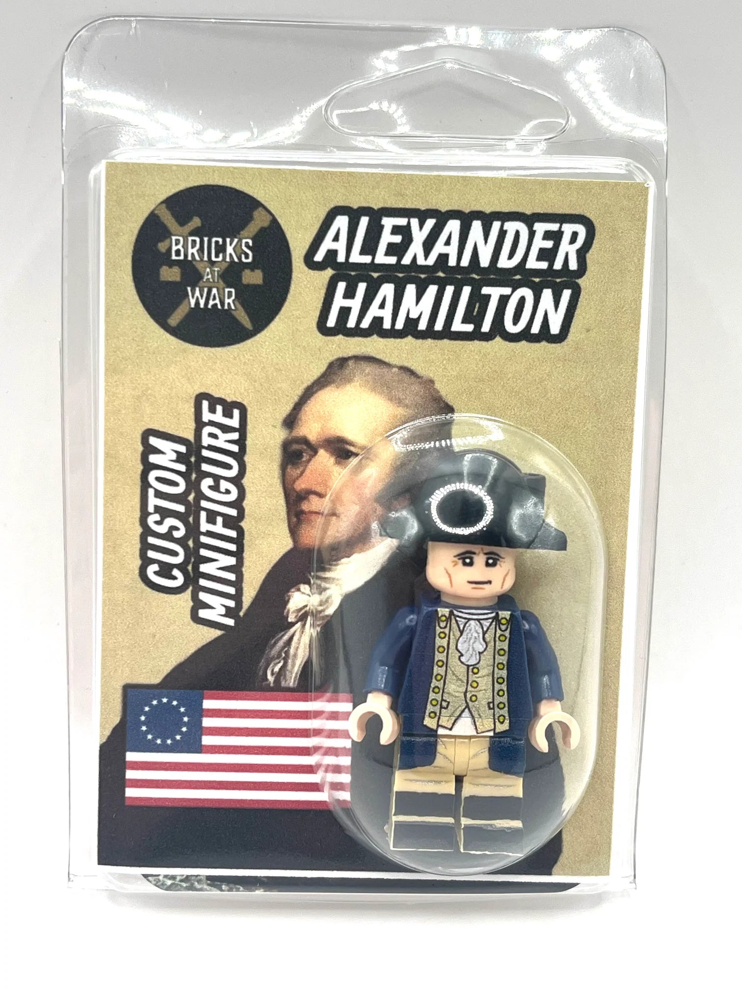 Custom Alexander Hamilton Minifig made using LEGO parts - Bricks At War