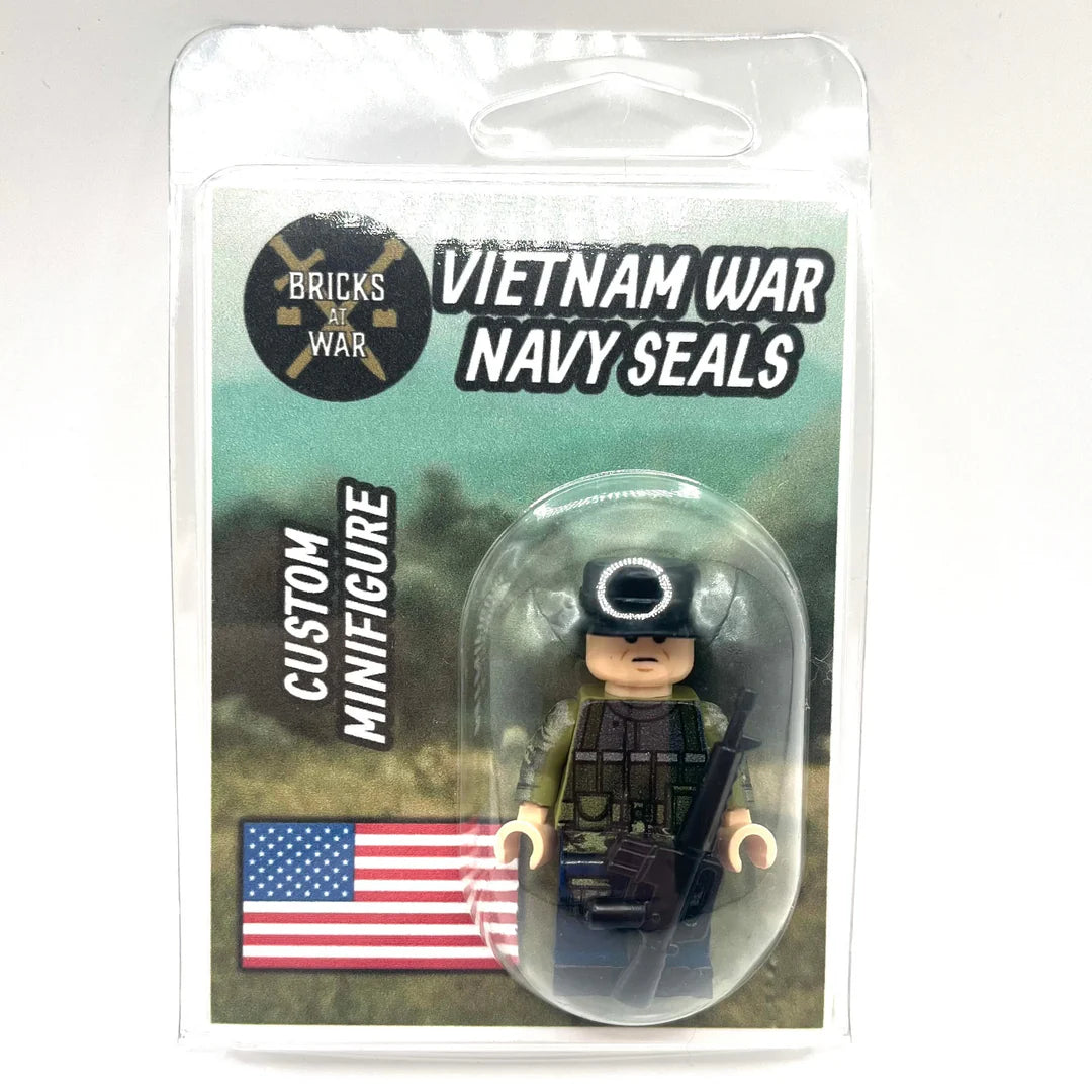 Custom Vietnam War Navy Seals Minifigure - Bricks At War