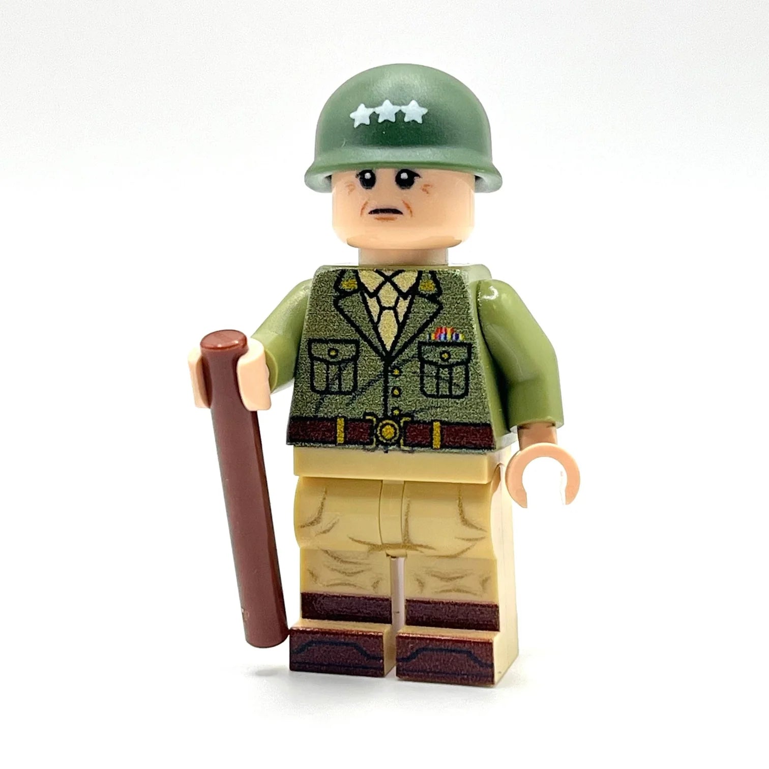 George S. Patton Custom Minifigure - Bricks At War