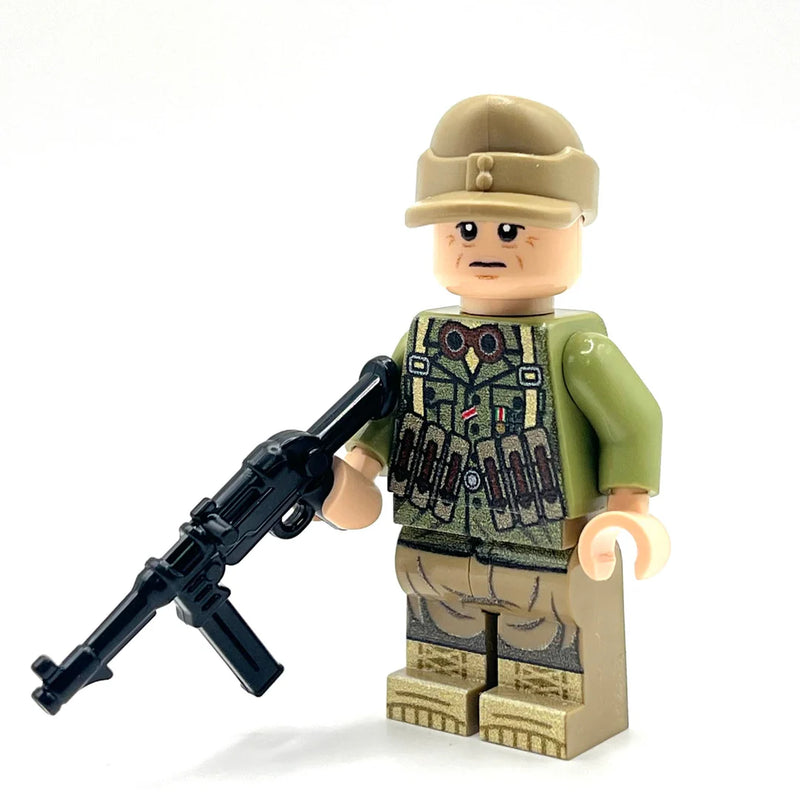 Custom WWII German Afrika Korps Minifigure - Bricks At War
