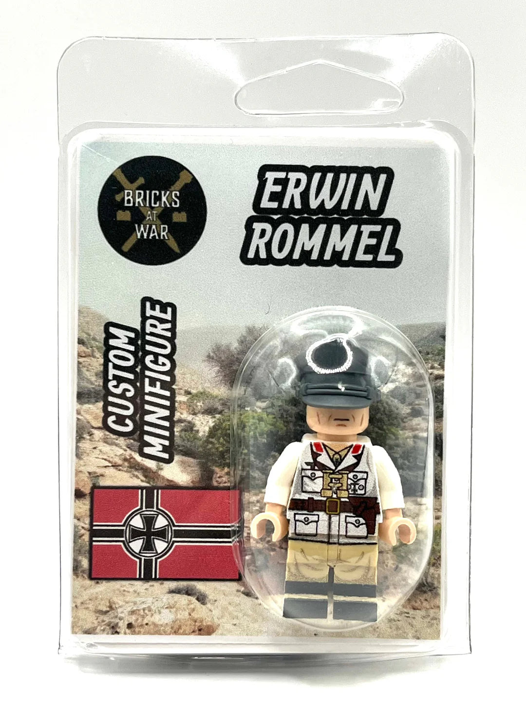 Custom Eriwin Rommel Minifigure - Bricks At War