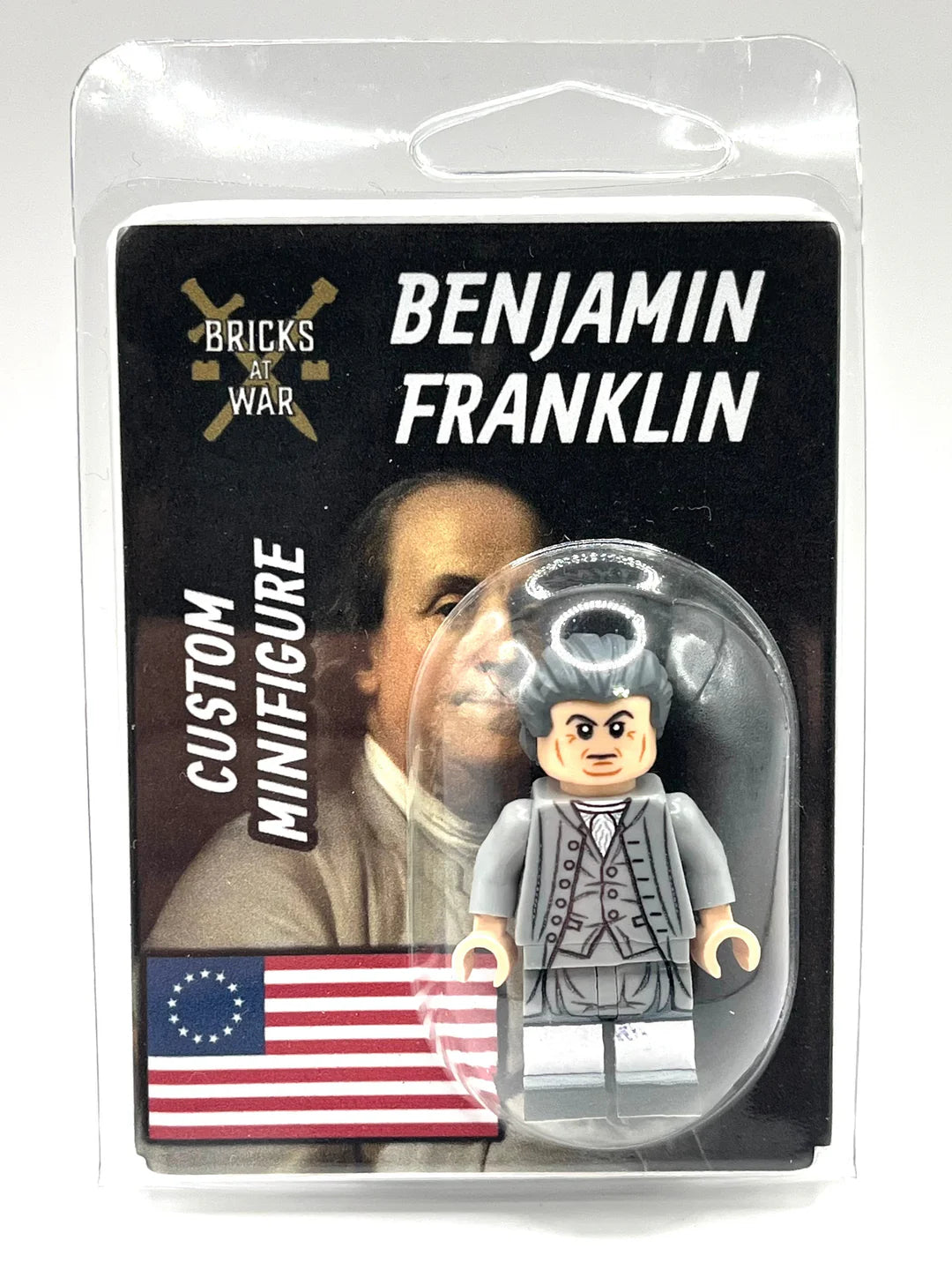 Benjamin Franklin Custom Minifigure - Bricks At War
