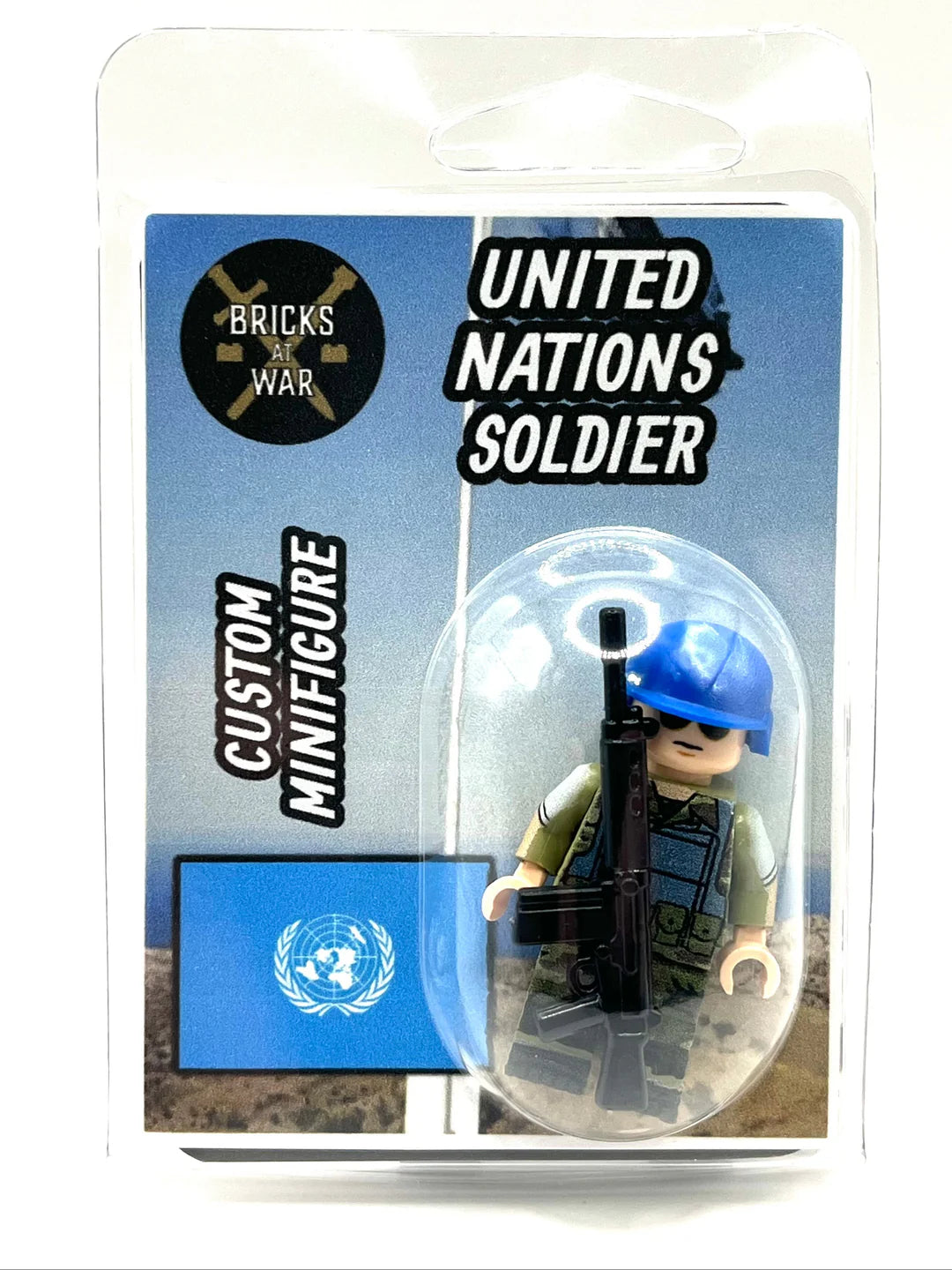 Custom United Nations Soldier Minifigure - Bricks At War
