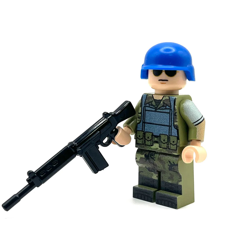 Custom United Nations Soldier Minifigure - Bricks At War