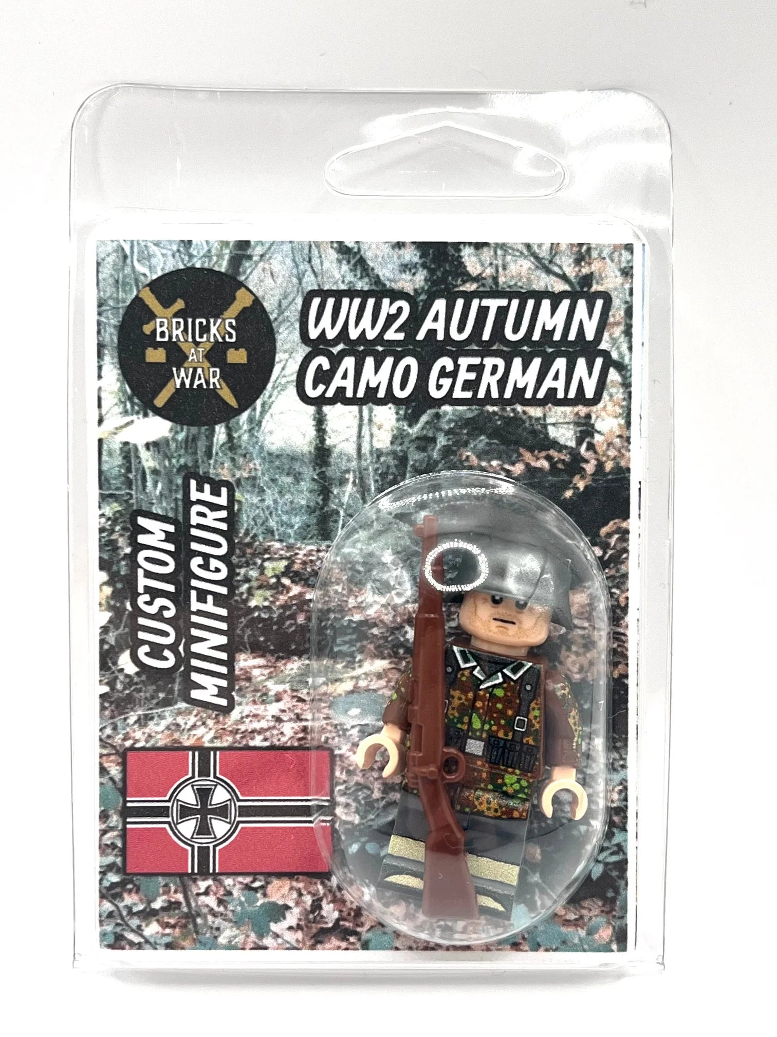 Custom WWII Autumn Camo German Minifigure - Bricks At War