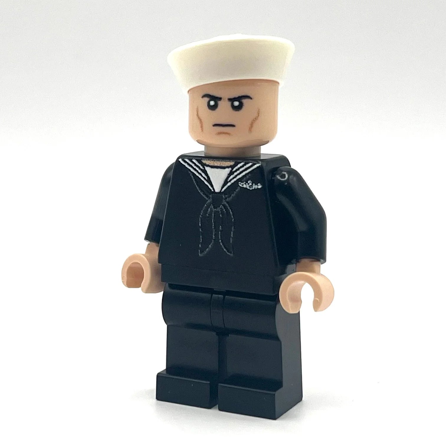 U.S. Navy Dress Blue Uniform Custom Minifigure - Bricks At War