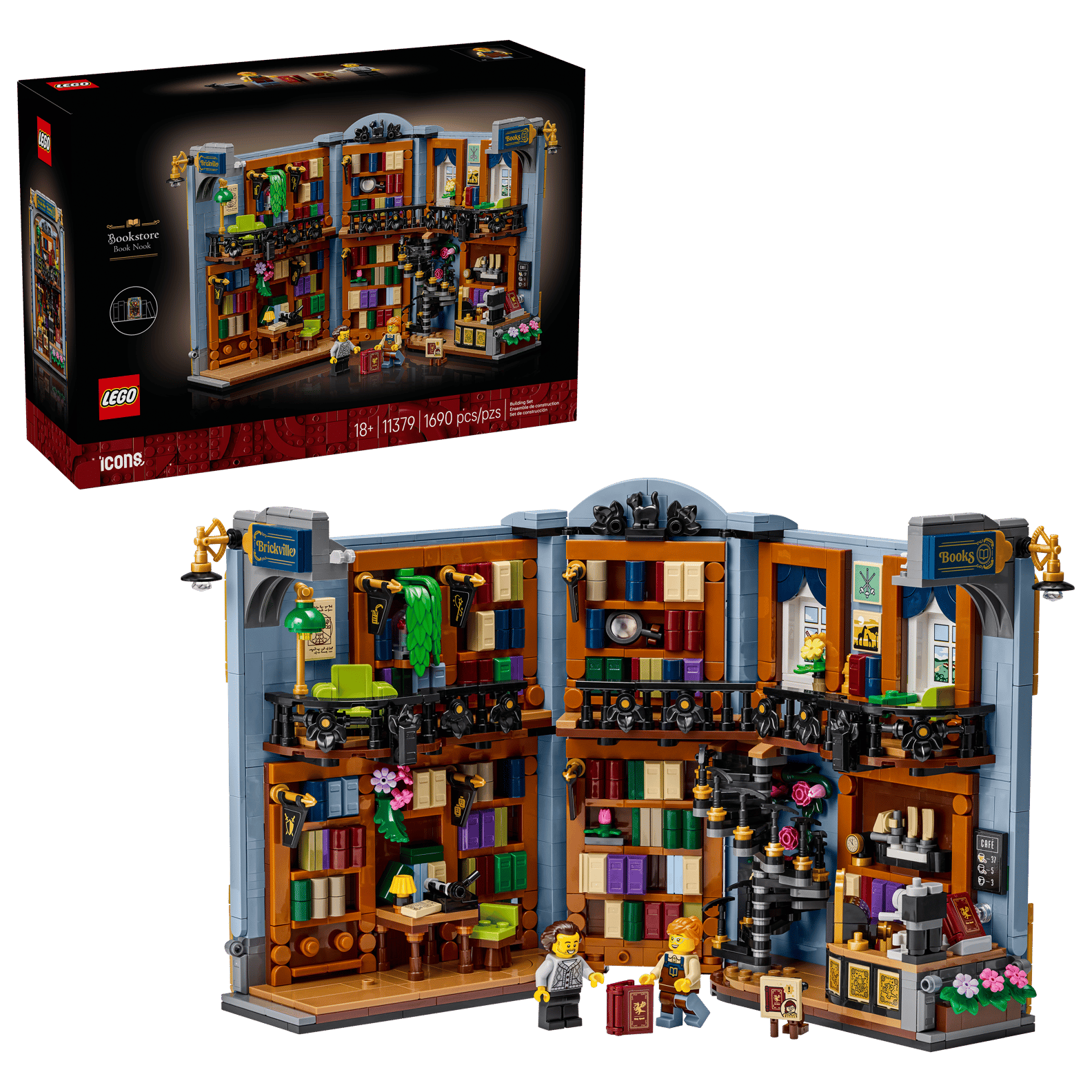 LEGO Icons Bookstore Book Nook Set (11379)