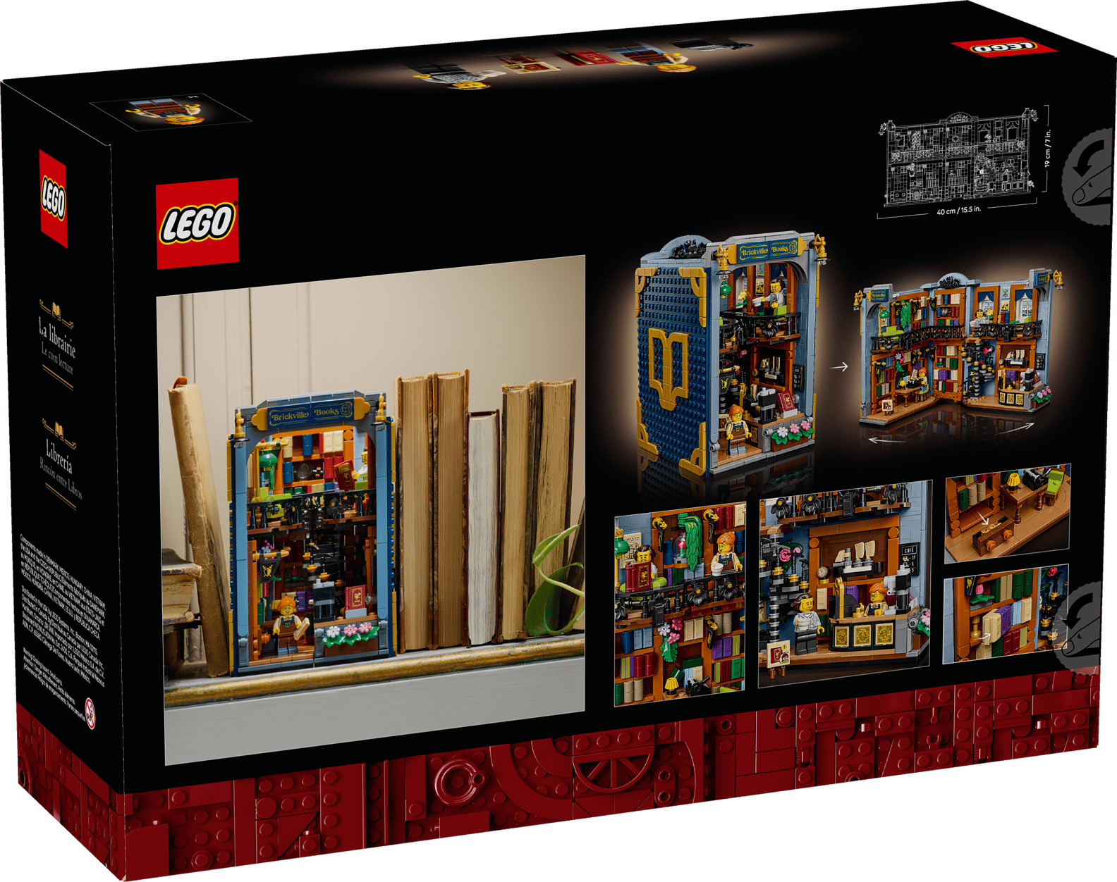 LEGO Icons Bookstore Book Nook Set (11379)