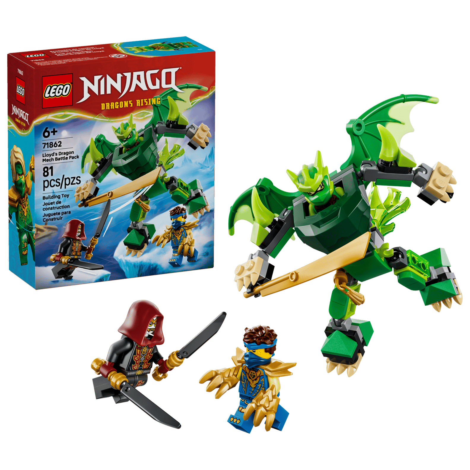 LEGO Ninjago Lloyd’s Dragon Mech Battle Pack Set (71862)