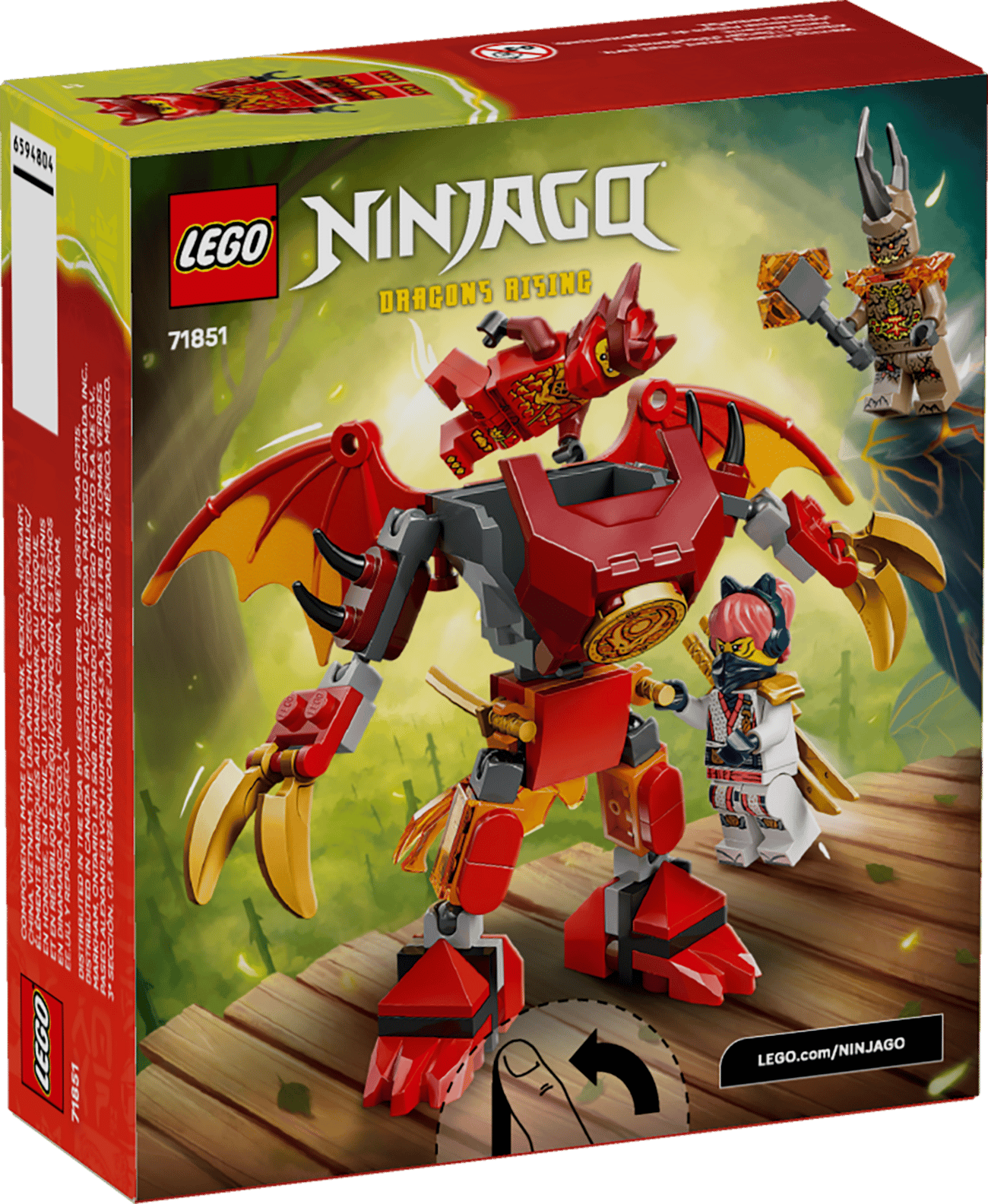 LEGO Ninjago Dragons Rising Kai’s Dragon Mech Battle Pack Set (71851)