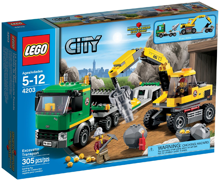 LEGO City Excavator Transport Set (4203)