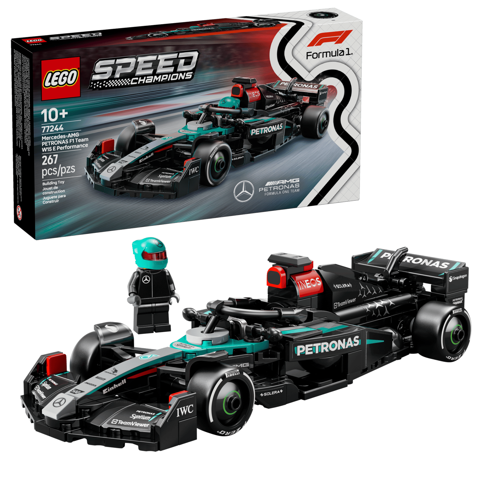 LEGO Speed Champions Mercedes-AMG PETRONAS F1 Team W15 Performance Set (77244)