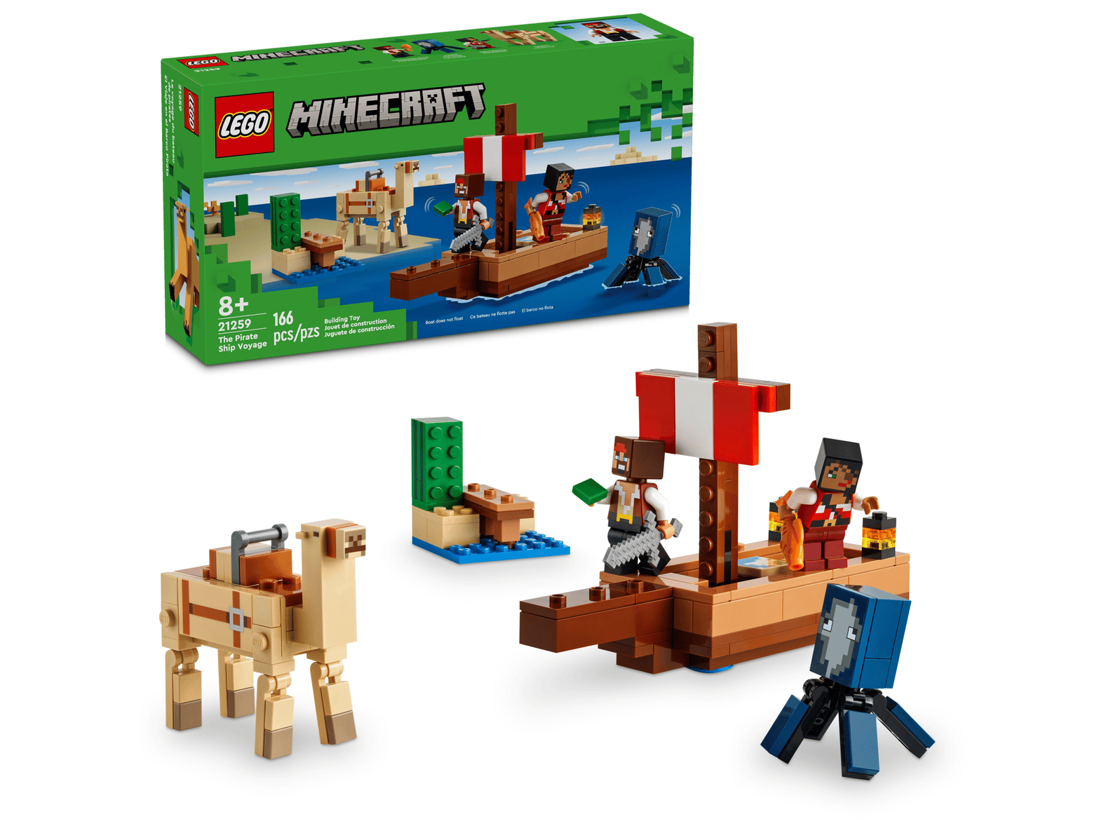 LEGO Minecraft The Pirate Ship Voyage Set (21259)