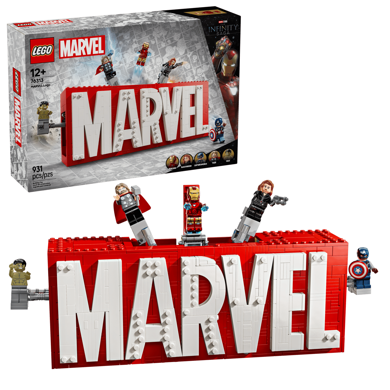 LEGO MARVEL Logo & Minifigures Set (76313)