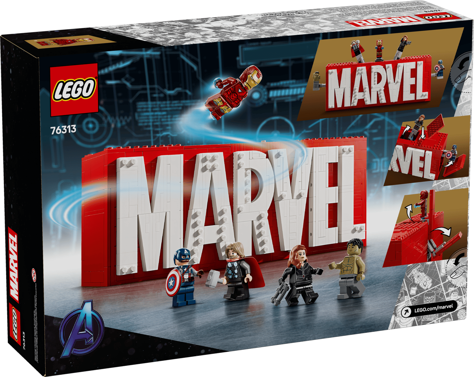 LEGO MARVEL Logo & Minifigures Set (76313)