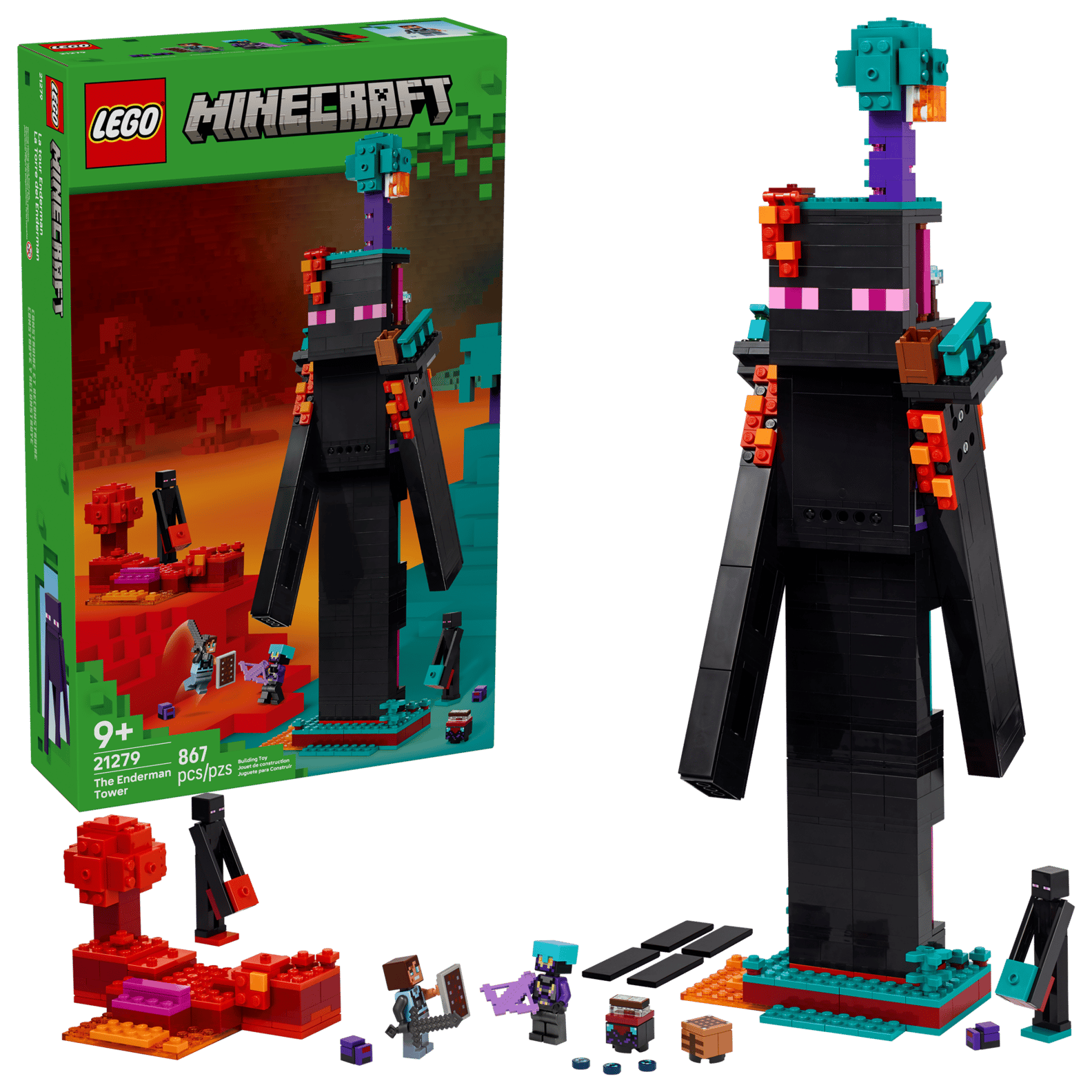 LEGO Minecraft The Enderman Tower Set (21279)