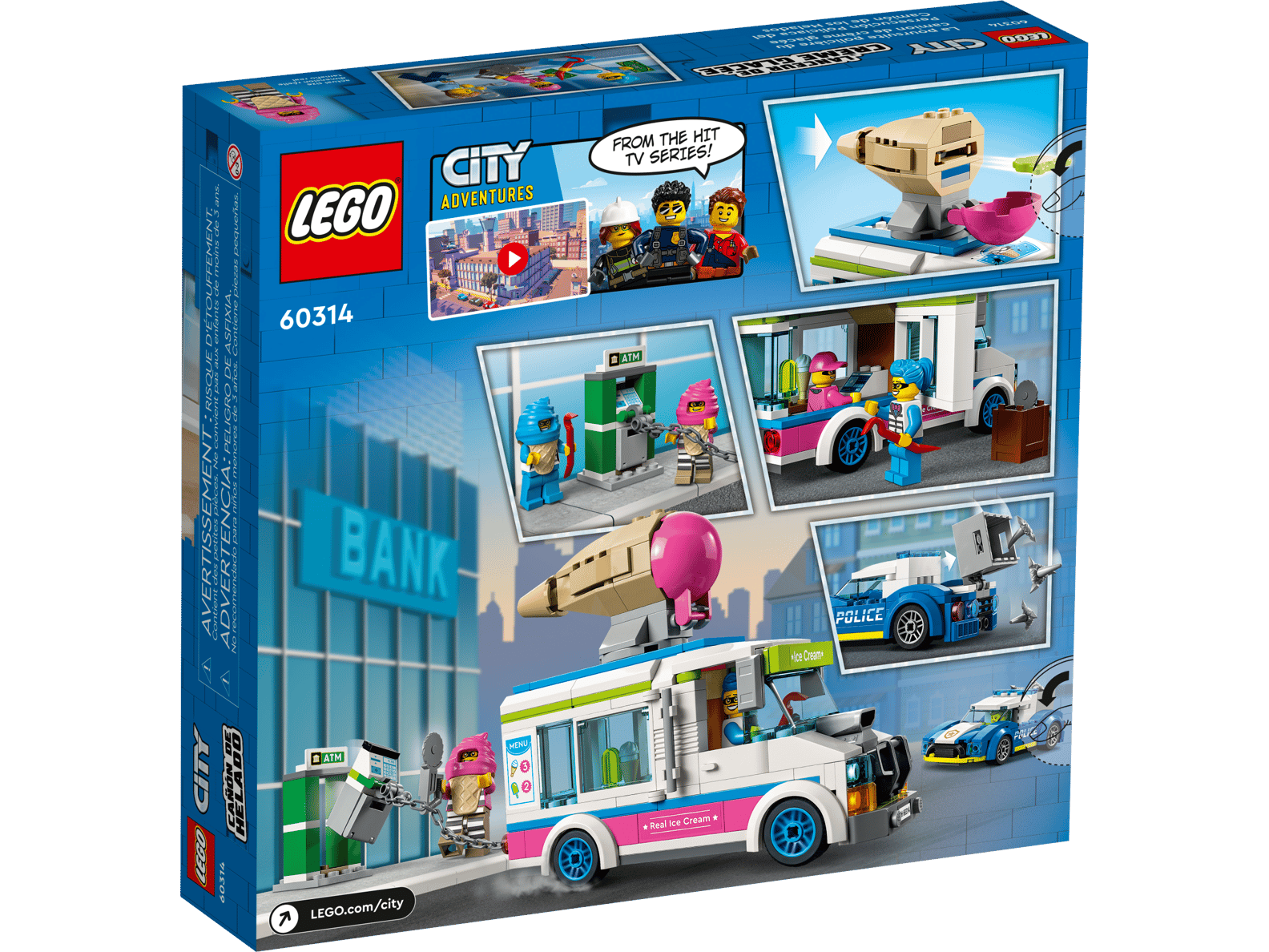 LEGO City Ice Cream Truck Police Chase Set (60314)