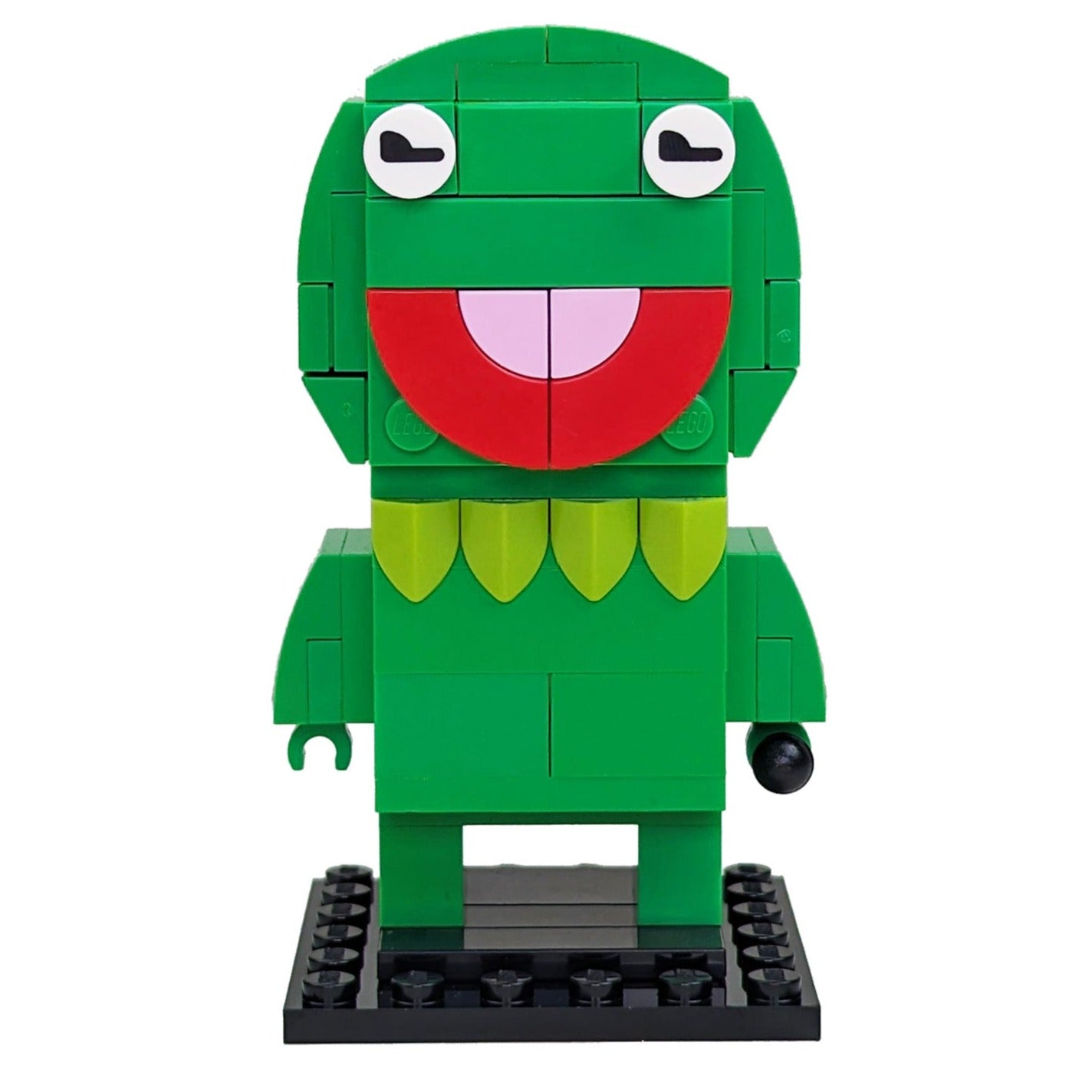 Kermit BrickHeadz made using LEGO parts