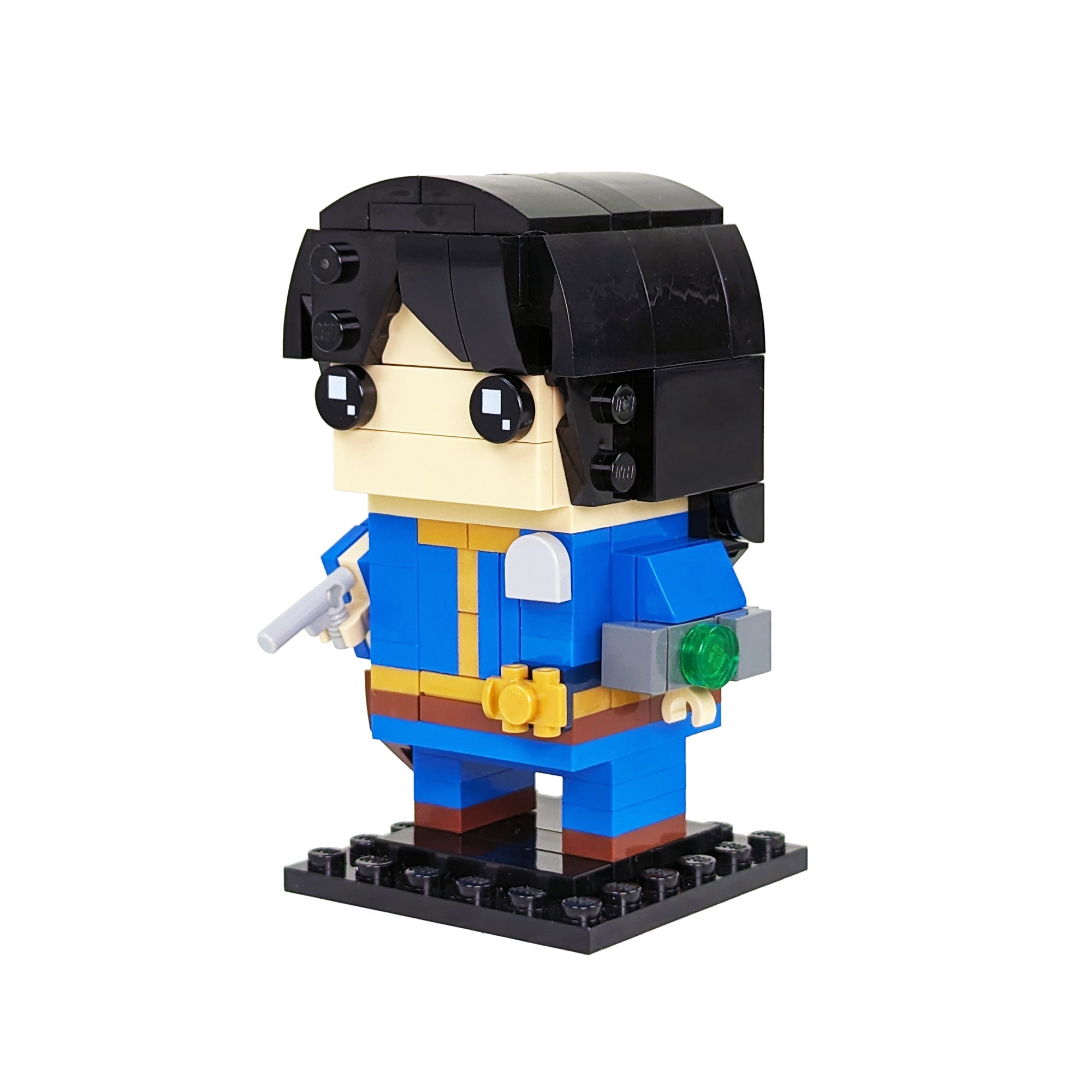 Lucy MacLean Vault Dweller Brickheadz made using LEGO parts