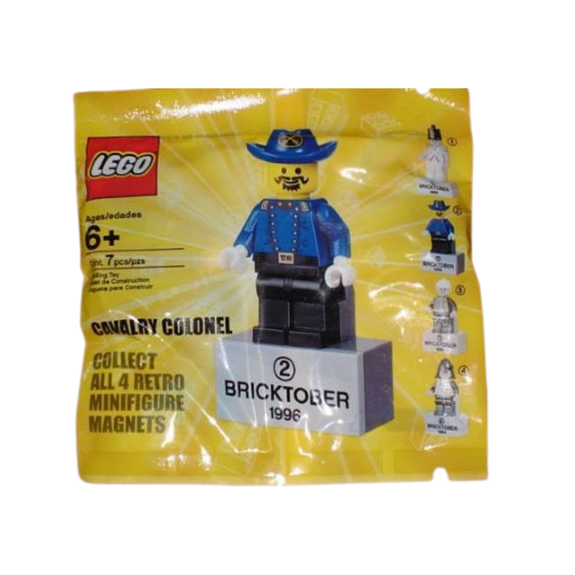 LEGO Cavalry Colonel Minifigure Magnet Set (with 2 x 4 Brick Base - Bricktober Week 2) Polybag Set (2855044)
