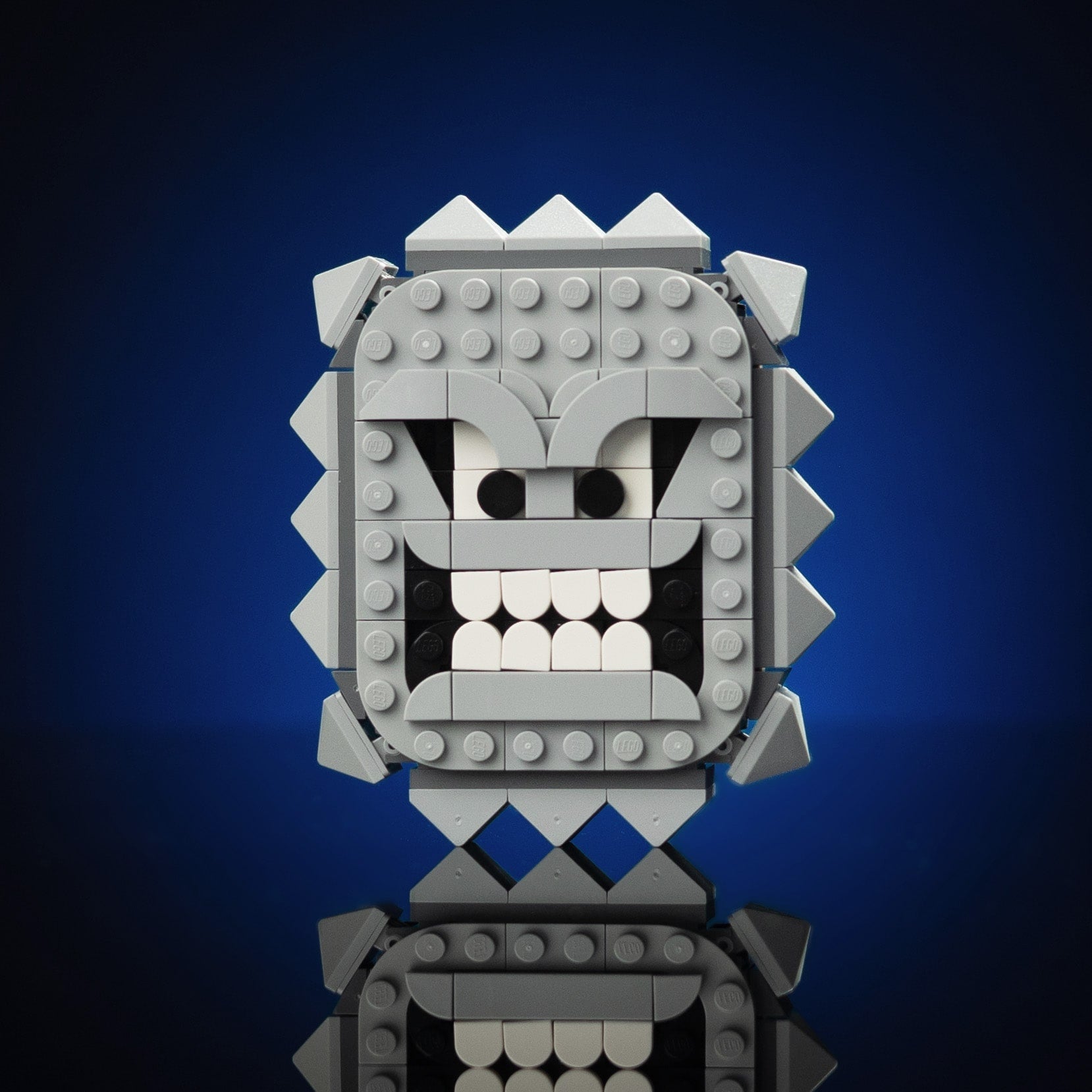 Mini Angry Block made using LEGO parts