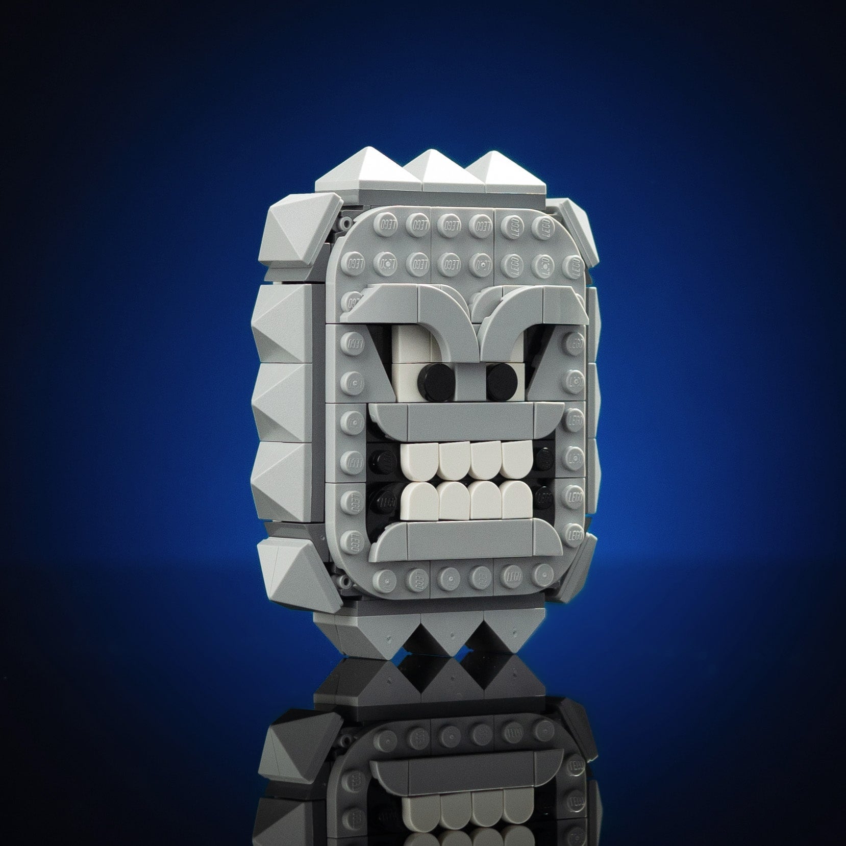 Mini Angry Block made using LEGO parts