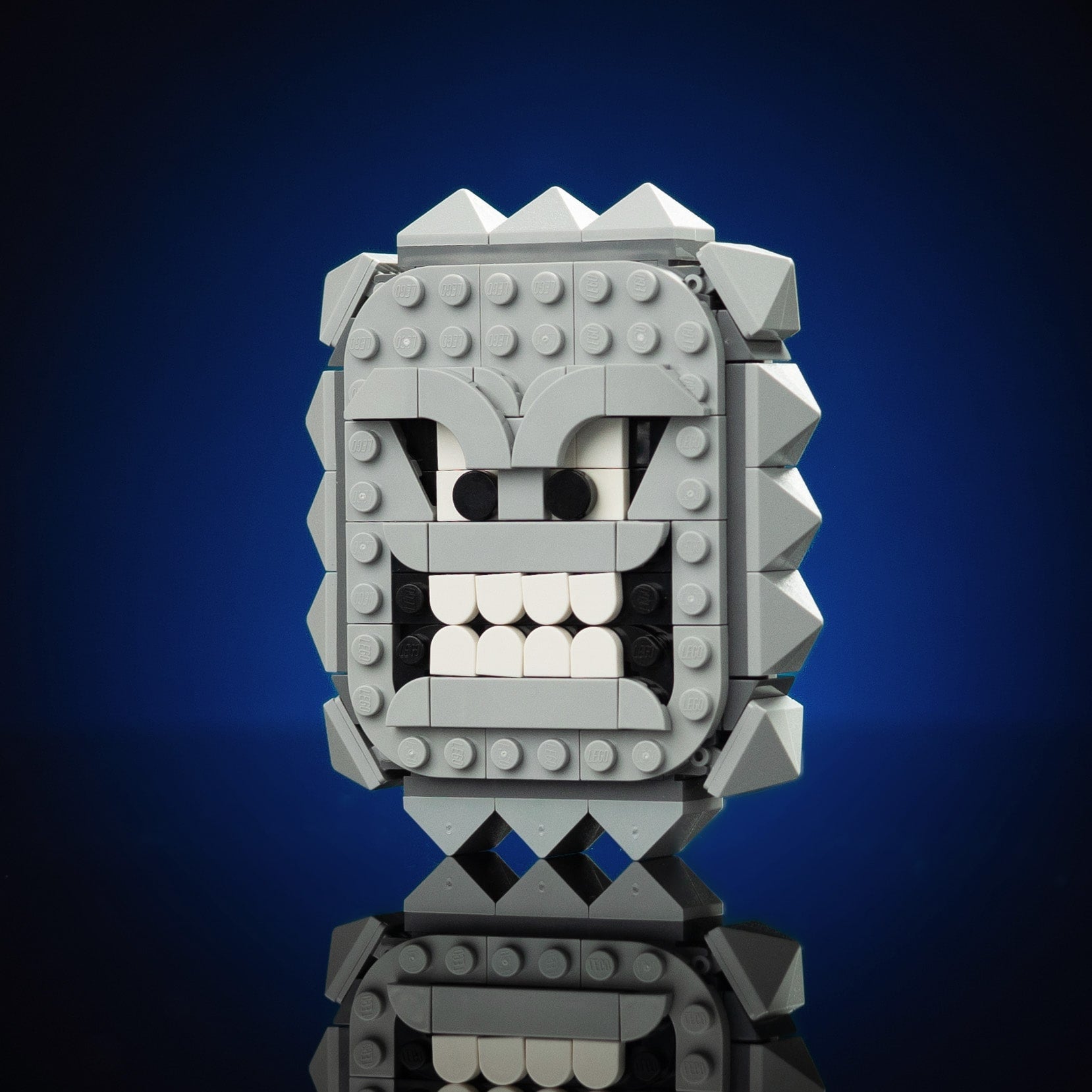 Mini Angry Block made using LEGO parts