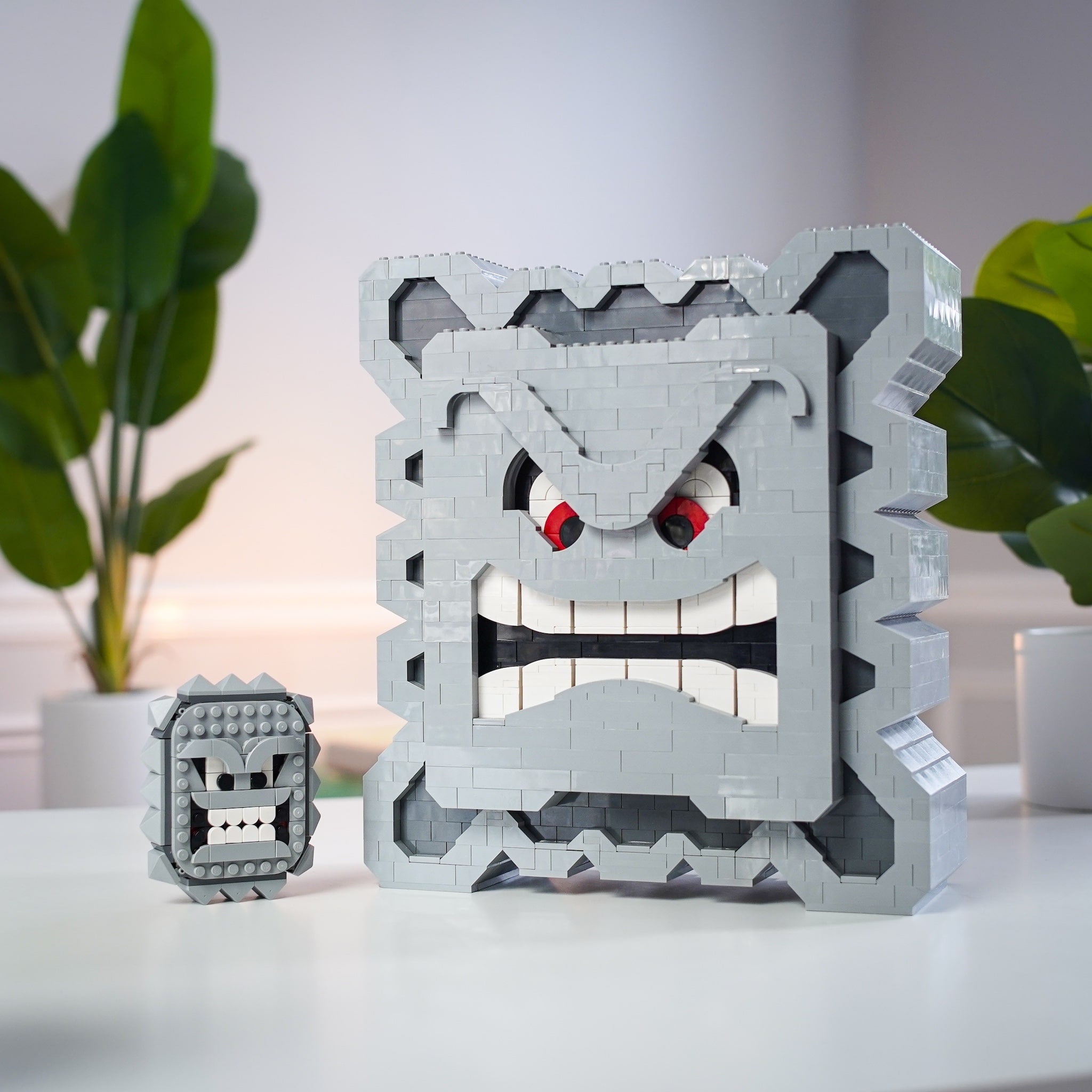 Mini Angry Block made using LEGO parts