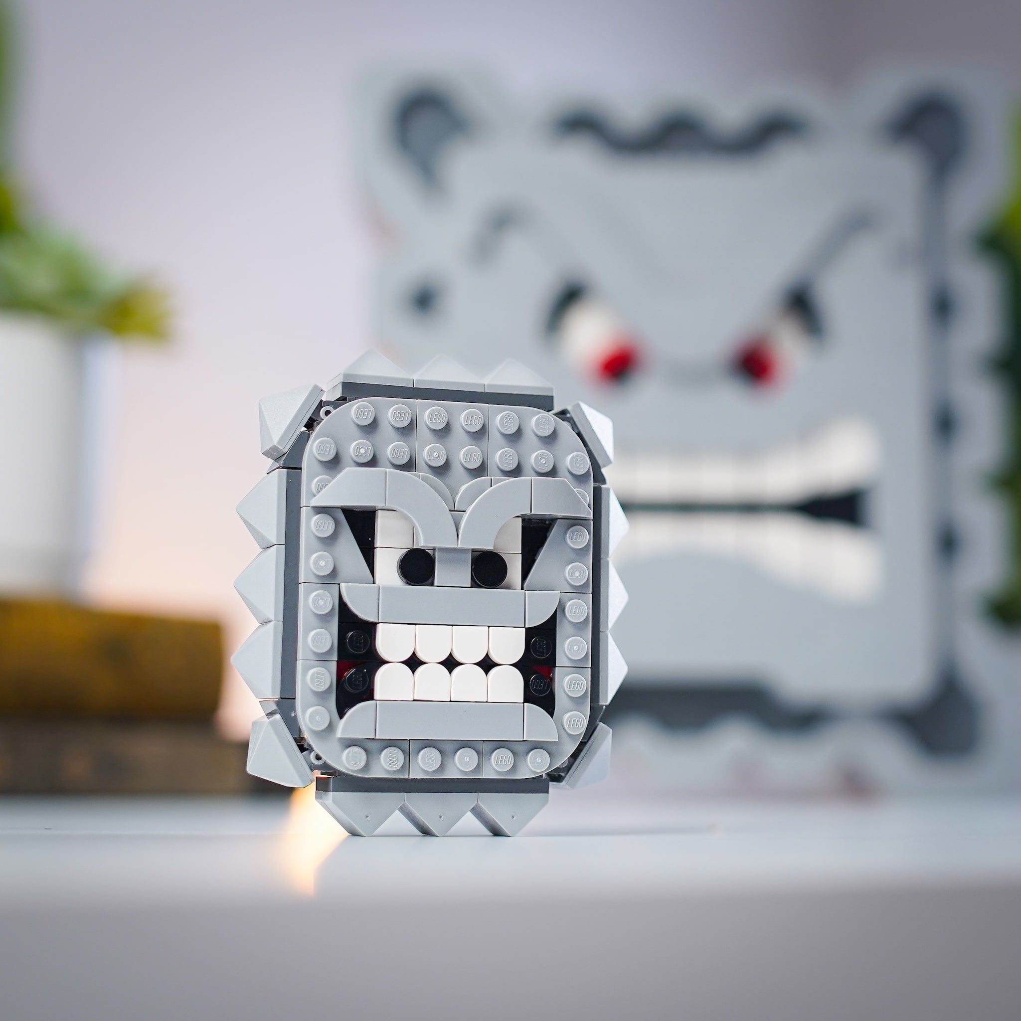 Mini Angry Block made using LEGO parts