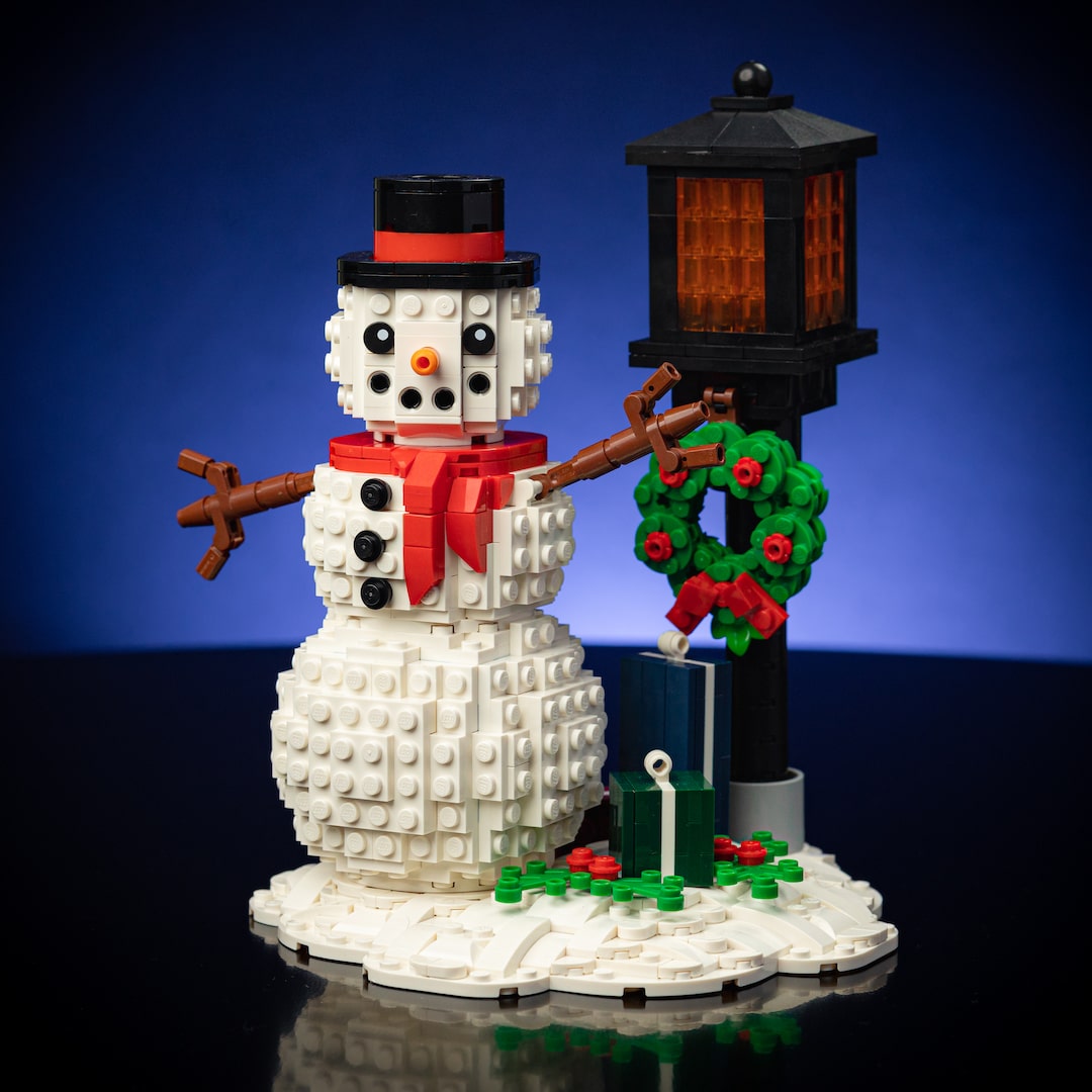 Holiday Snowman Scene