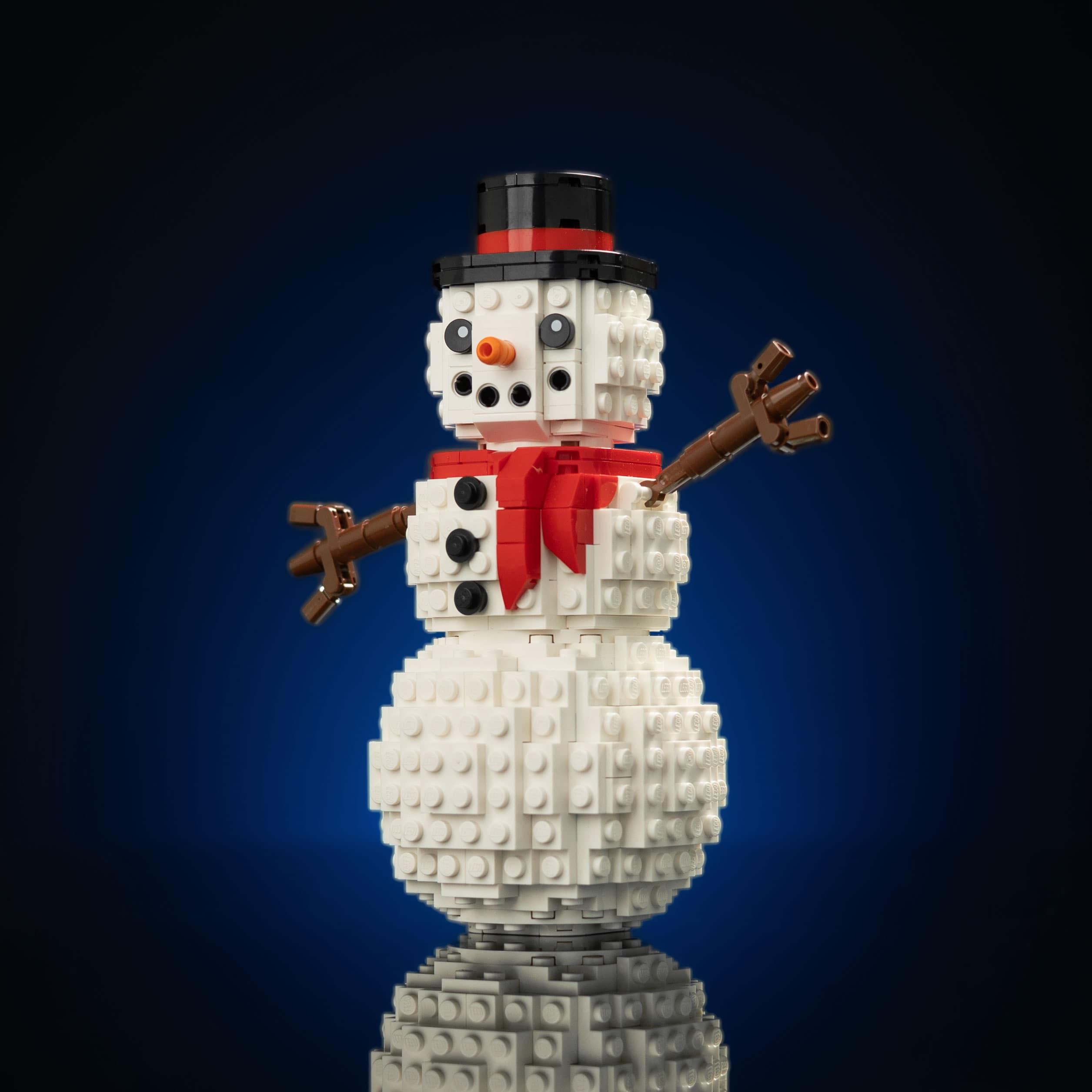 Holiday Snowman Scene