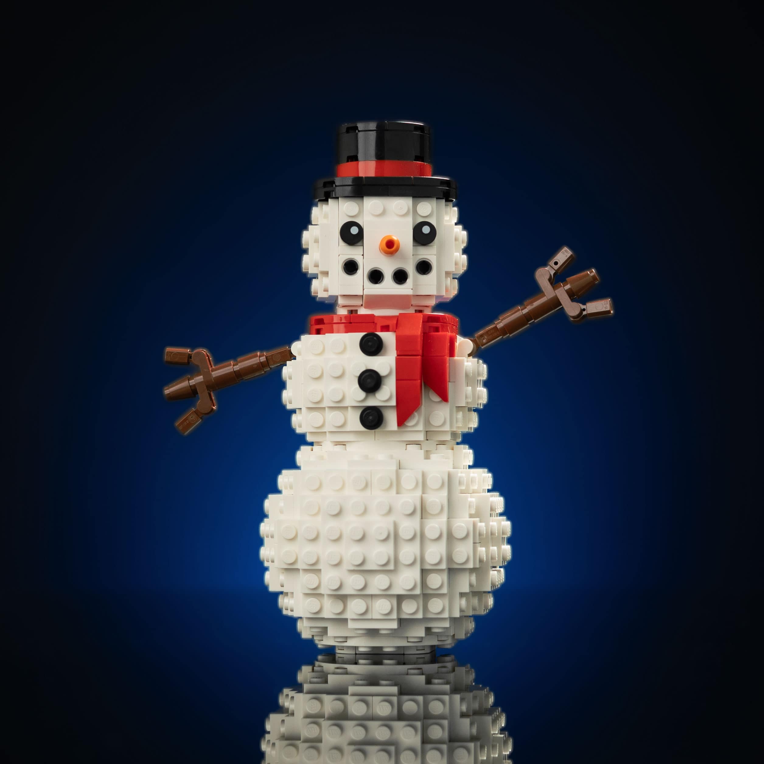 Holiday Snowman Scene
