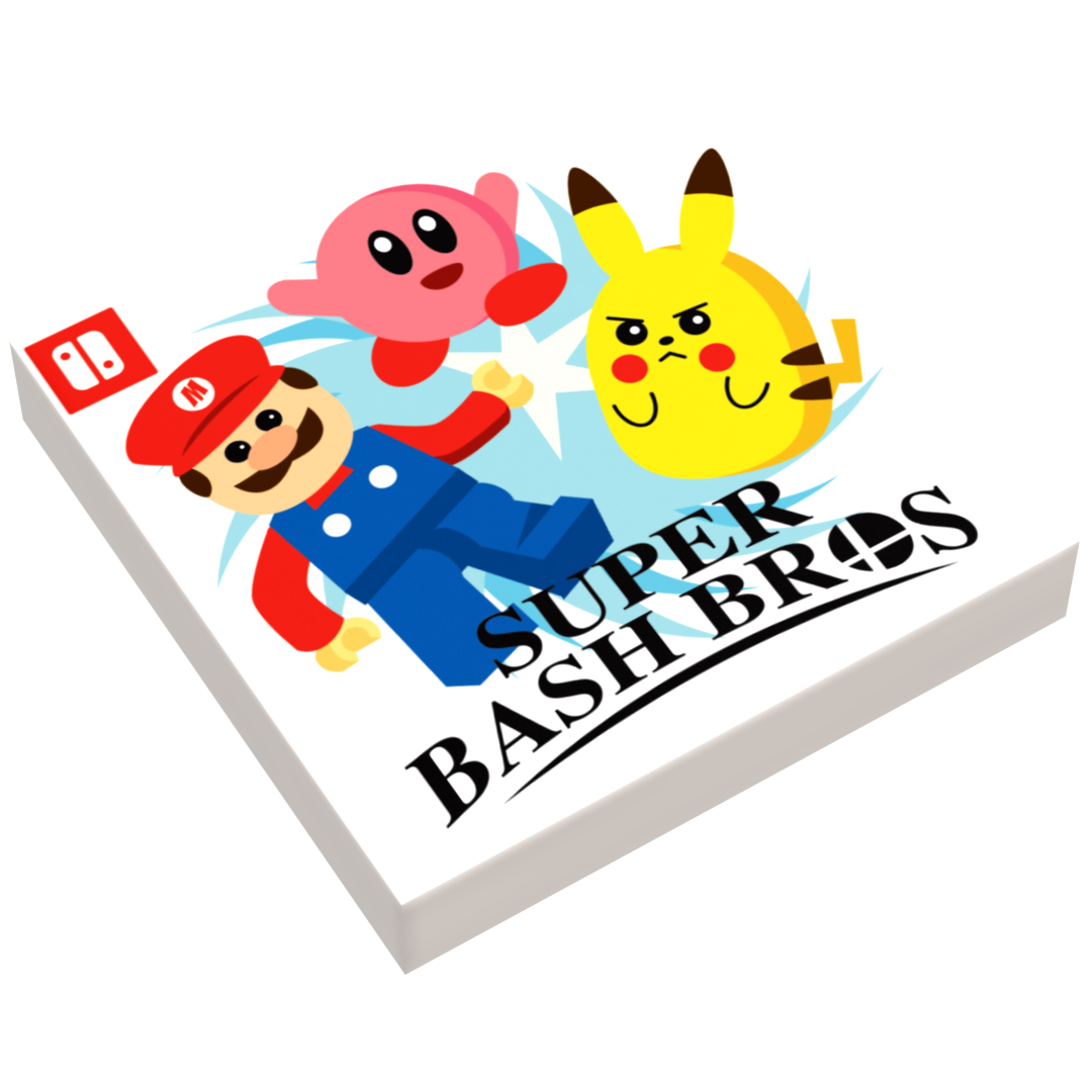 B3 Customs® Super Bash Bros. Video Game Cover (2x2 Tile)