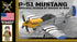 P-51 Mustang - WWII US Fighter Aircraft with WWII US Pilot Minifigure - Bricks At War