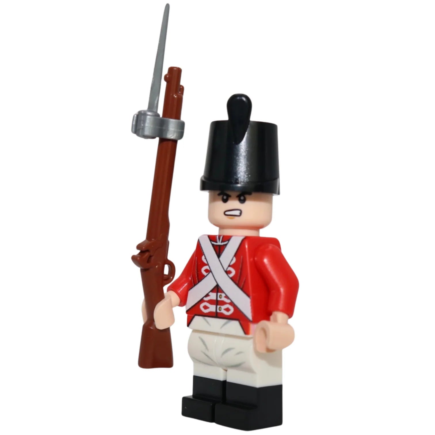 Custom British Soldier (1815) Minifig made using LEGO parts - Bricks At War
