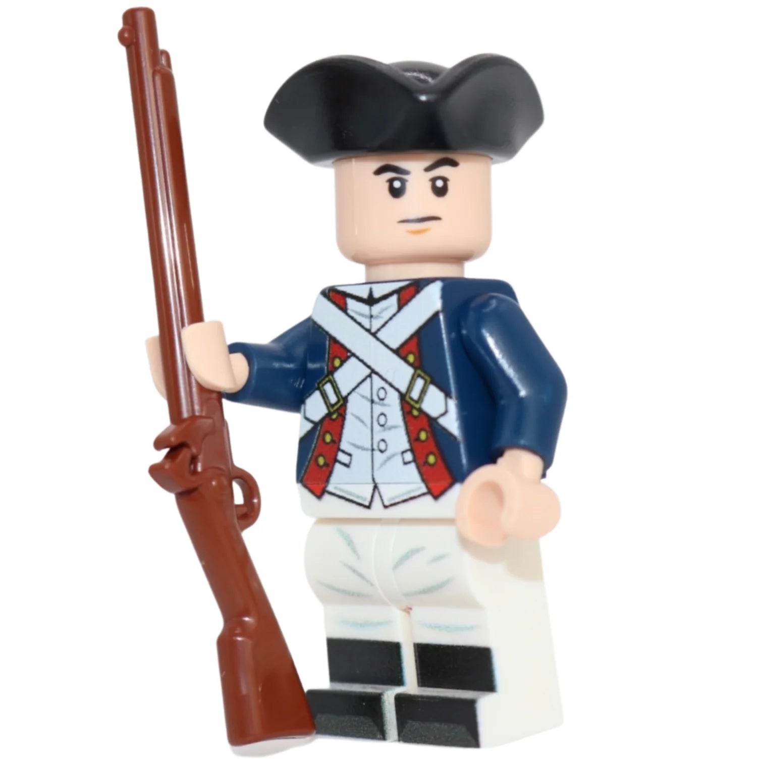 Custom Continental Army Soldier Minifigure - Bricks At War