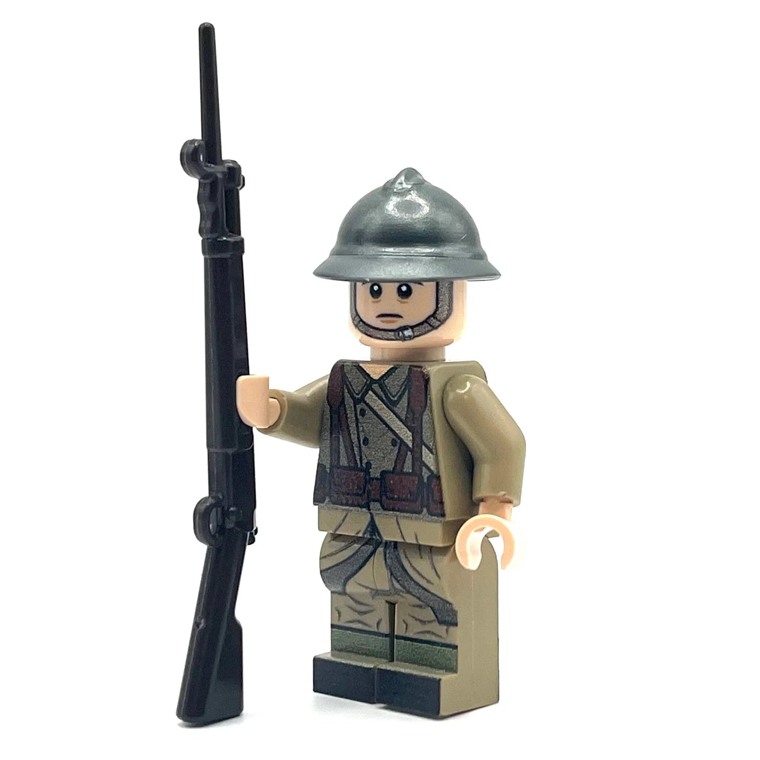 Custom WWII French Soldier Minifigure - Bricks At War