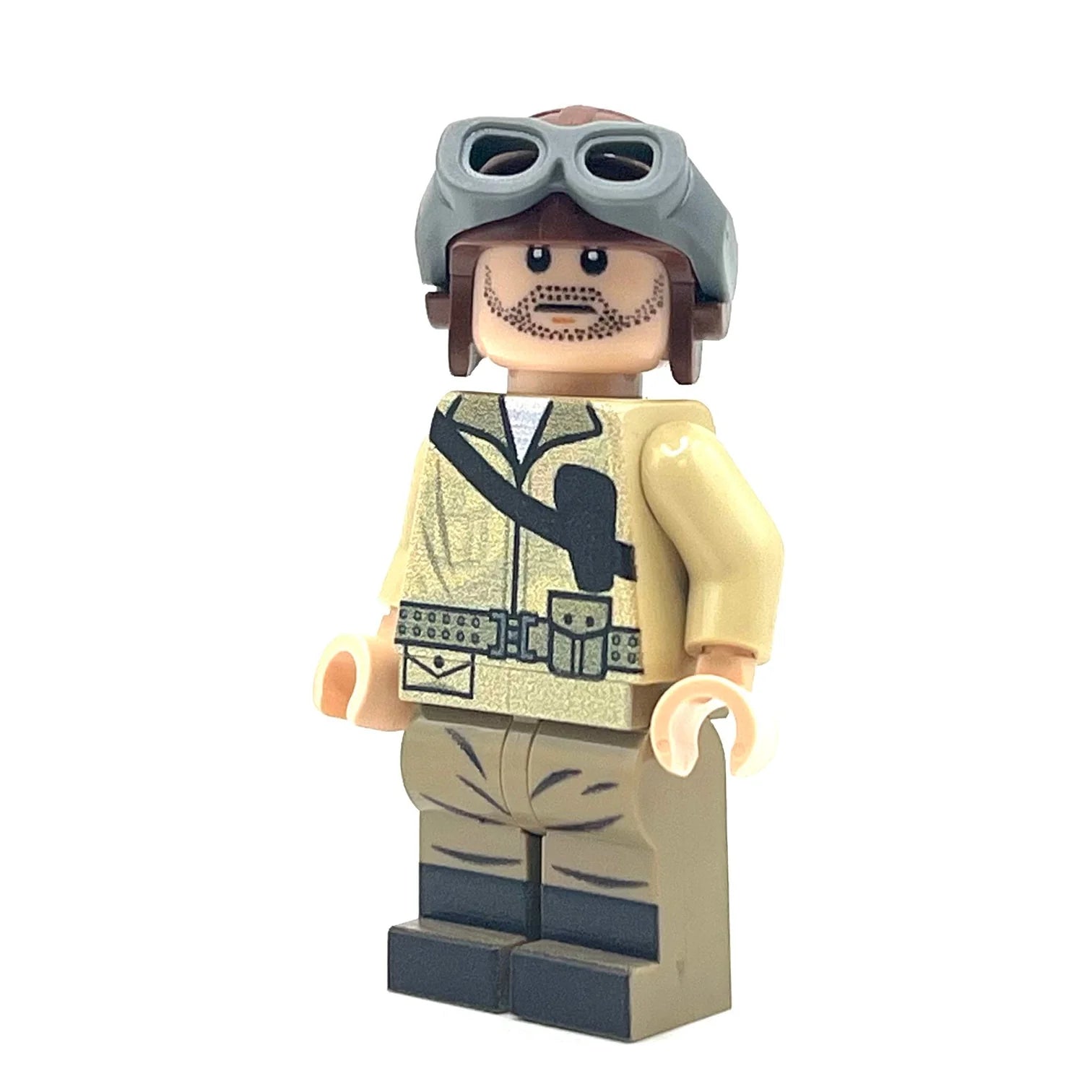 Custom WWII U.S. Tank Driver Minifigure - Bricks At War