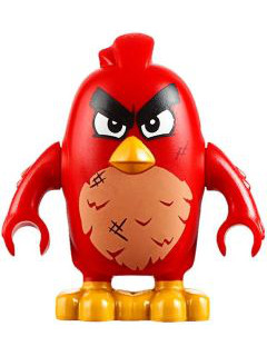 Red (Angry w/ Smudges) (Used, Very Good) - LEGO Angry Birds Minifigure (2016)