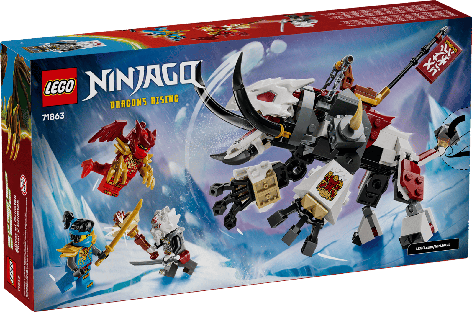 LEGO Ninjago Zilvar and Grimtak the Dragon Beast Set (71863)