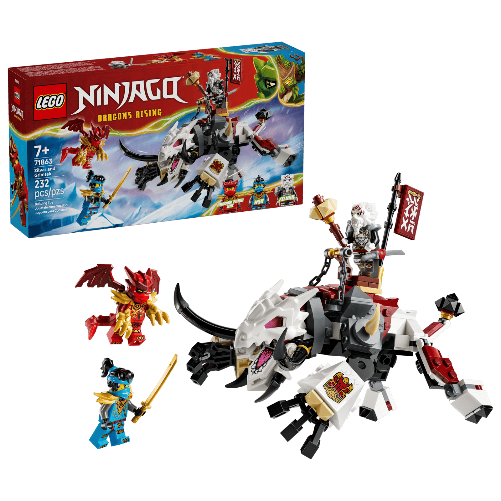 LEGO Ninjago Zilvar and Grimtak the Dragon Beast Set (71863)